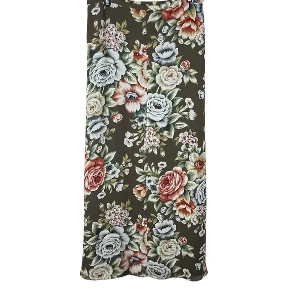 The Limited Floral Roses Fall Color Chiffon Skirt Size 4 - Picture 2 of 12